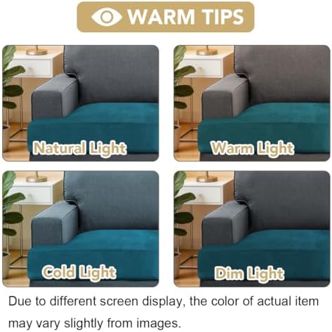H.VERSAILTEX Stretch Velvet 2 Piece T Cushion Sofa Slipcovers - Image 4