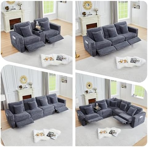 ORRD Modern Middle Armless Sofa Seat Set of 2 - Image 5