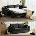 Pull Out Sofa Bed, No Cushion Removal, Queen Sleeper Sofa, Chenille Dark Grey by CHICHOUSE
