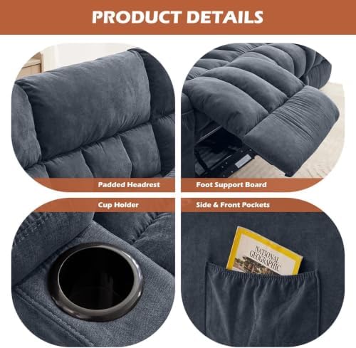 MAHOMICO Recliner Sofa with Cup Holders - Image 4