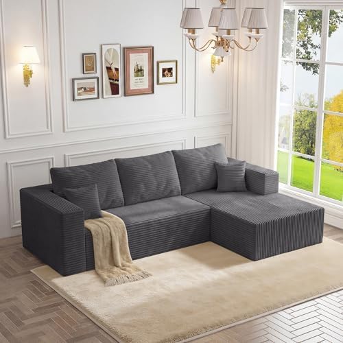108" Modular Sectional Sofa, L-Shaped Cloud Couch by ICCEQUEEFURNITURE