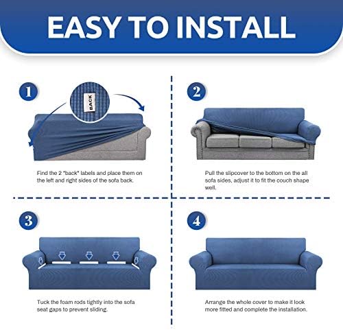 KEKUOU Stretch Chair Sofa Slipcover, Single Couch Cover - Image 4