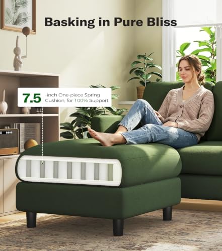 Welzona Loveseat Sofa with Ottoman - Image 3