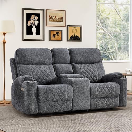 HAOMARKETS Electric Reclining Loveseat Couch by HAOMARKETS