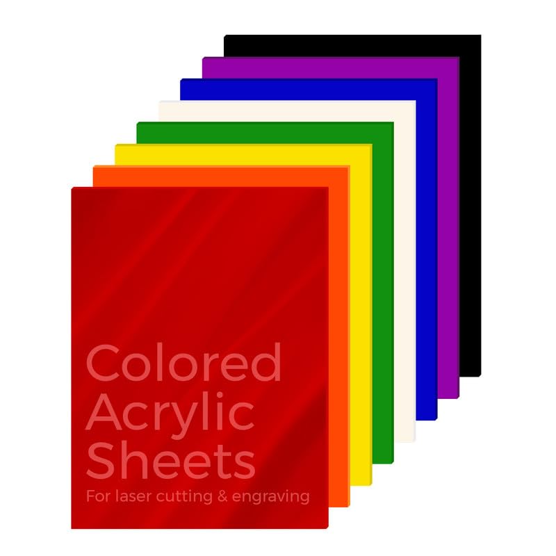 KastLite Colored Acrylic Sheets Nominal 6" x 24" - Plastic Sheet Easy to Cut, Saw, Shape, Laser Cut - Ideal for Arts & Crafts & DIY Projects- Durable, Lightweight, Scratch Resistant - Blue 8 Pack