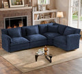 ELUCHANG 114" Oversized Modular Sectional Sofa, Comfy Chenille Cloud Couch by ELUCHANG
