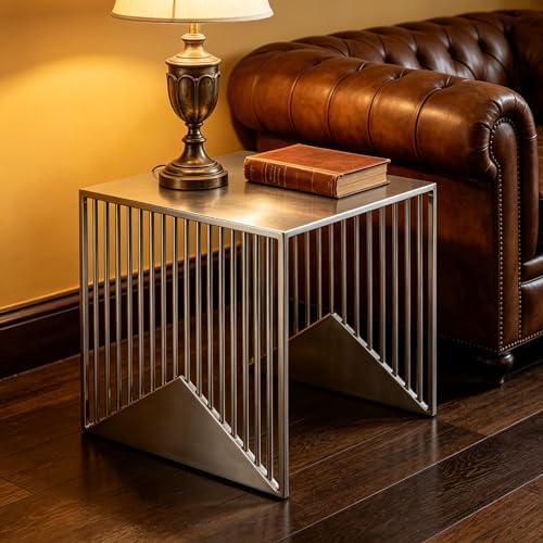 Stainless Steel Side Table - Image 2