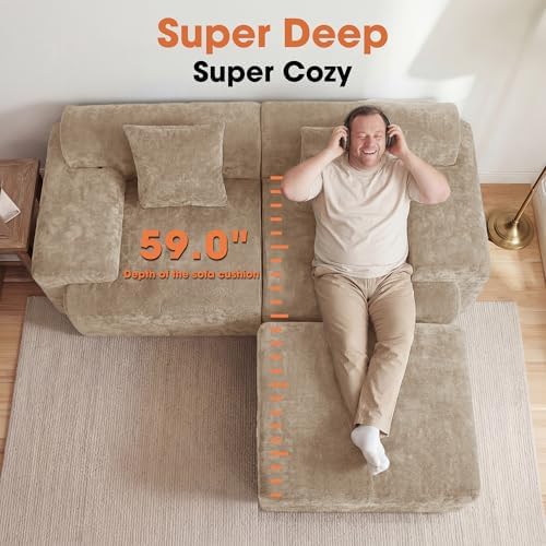 84" Modular Loveseat Couch - Image 2