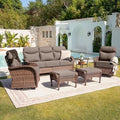 Belord Upgraded 6“ Cushion Luxury 6 Piece Patio Furniture Set by Belord