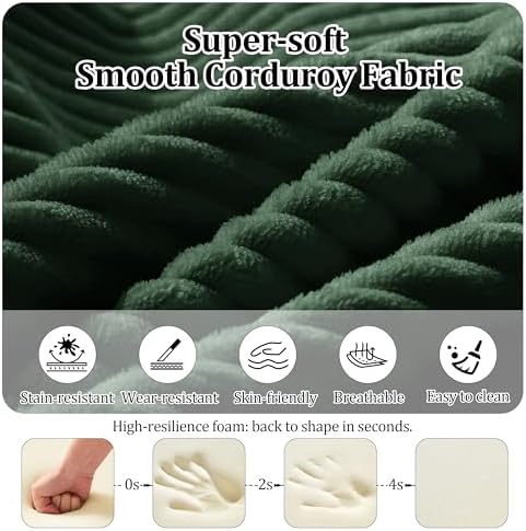 Convertible Compressed Corduroy Folding Cloud Sofa Bed, 5 in 1 Floor Mattress - Image 6