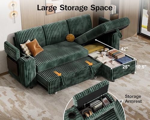 WEUP 86" Modular Sectional Sleeper Sofa - Image 5