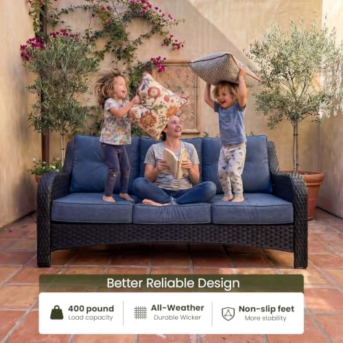 LayinSun 9 Piece Wicker Outdoor Furniture Set - Image 6