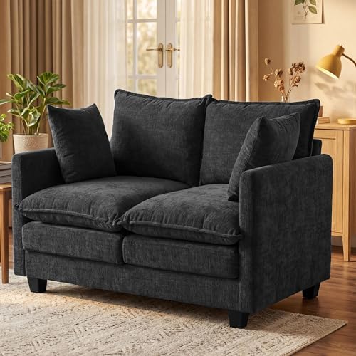 KYJ Loveseat Sofa, Cloud Love Seat Couch 3 Layer Cushion by KYJ
