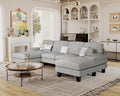 Furmax Sectional Couches for Living Room, Loop Yarn, Pearl Gray by Furmax