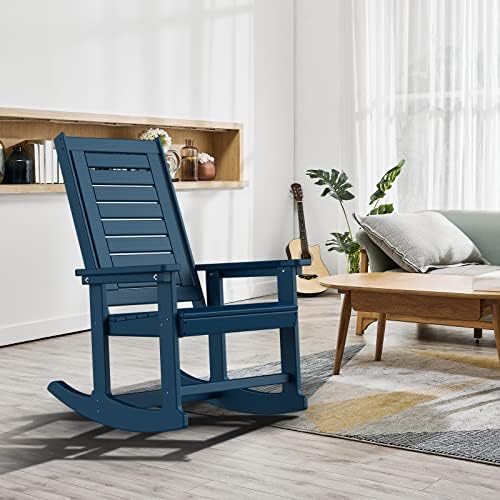 GREENVINES Oversized Outdoor Rocking Chair, HDPE Rocker - Image 2