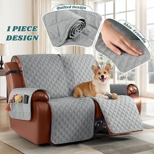 Ruaozz Waterproof Loveseat Recliner Covers, Non-Slip Sofa Covers, 2 Seater - Image 6