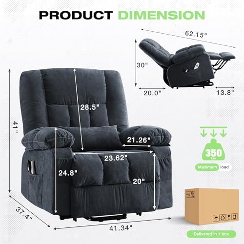 BOSMILLER Power Lift Recliner Chair - Image 2