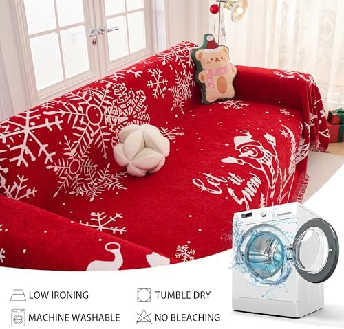 MEETSKY Christmas Sofa Cover Couch Covers - Image 6