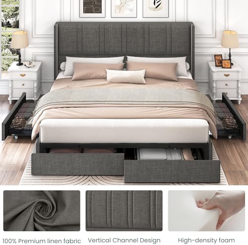 LARMACE Queen Size Bed Frame - Image 5