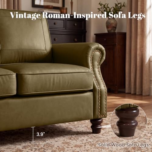 Kingfun Faux Leather 3 Seater Sofa - Image 4