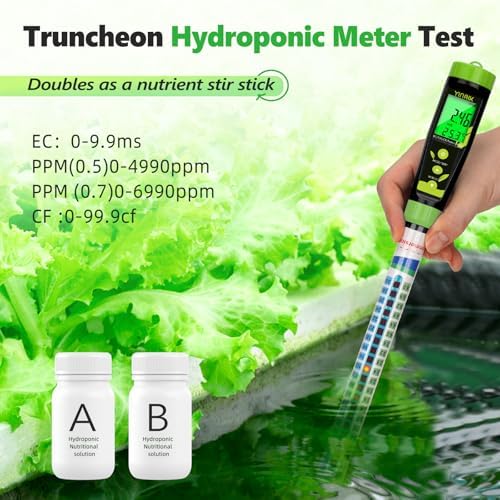 Truncheon Nutrient Meter for Hydroponics, TDS Meter Digital Water Tester - Image 2