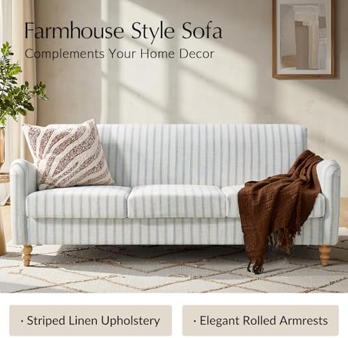 HULALA HOME Farmhouse Curved Couch - Image 3