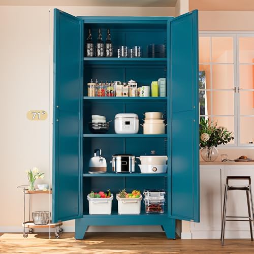 Washsemba 71'' Farmhouse Metal Storage Cabinet - Image 2
