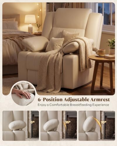 Nursery Rocking Chair w/ Adjustable Armrests - Image 3