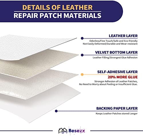 Leather Repair Patch Tape Kit, Self Adhesive Leather Repair - Image 2