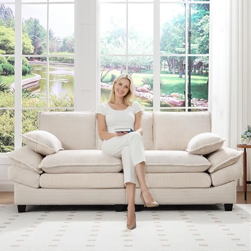 Opiesit 83" Loveseat Couch, Modern 2-Seat Sofa by Opiesit
