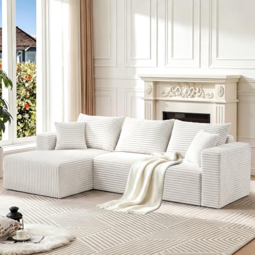 93" Boneless Couch, Modular Sectional Sofa by Yimilife