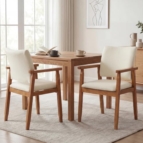 GOTMINSI Mid-Century Modern Linen Dining Chair - Image 7