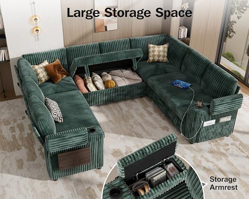 WEUP 111" Modular Sectional Sleeper Sofa - Image 5