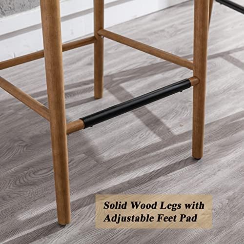 DUOMAY Modern Bar Stools Set of 2, 29 Inches Bar Height Barstools - Image 7