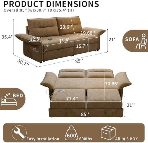 Queen Sleeper Sofa Bed - Image 2