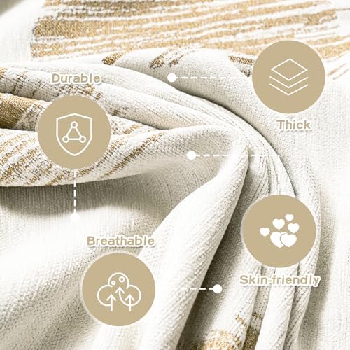 MEETSKY Sofa Covers for Dogs Sofa Covers for 2 Cushion Couch Sofa Chenille Sofa - Image 3