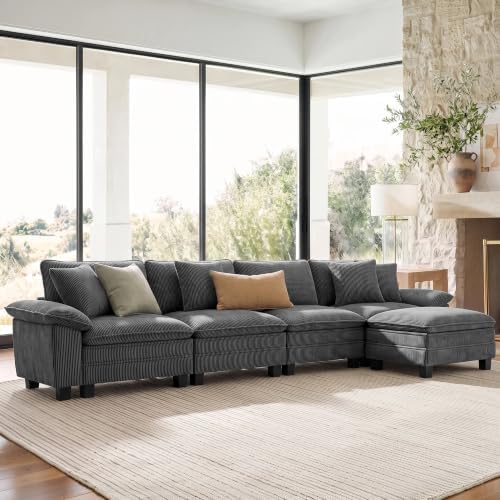 SUNSHINE VALLEY Oversized 157.5" L Shaped Sectional Couch by SUNSHINEVALLEY