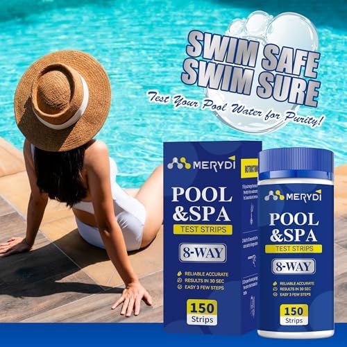 8-Way Pool Salt Test Strips, 150 Strips Pool and Hot Tub Test Strips - Image 6
