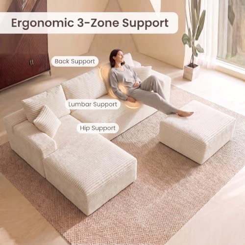 Boneless Couch Modular Sectional Sofa Cloud Couch - Image 3