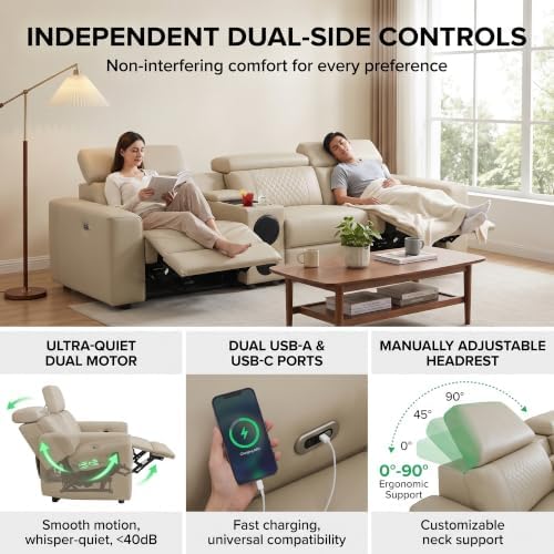Power Recliner Sectional Sofa - Image 3