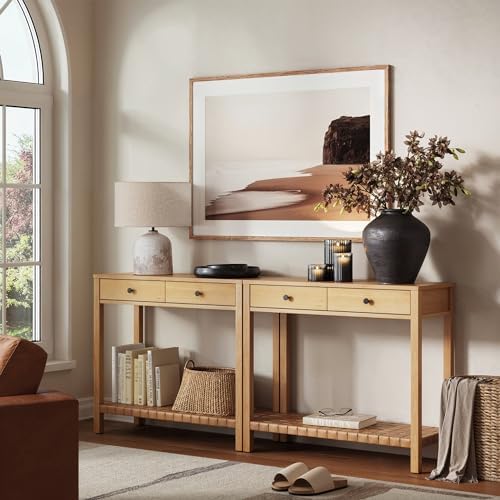 Nathan James Evelyn Modern Farmhouse Wood Console Table, Entryway Table - Image 3