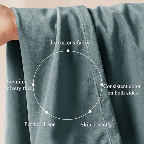 StangH Dark Slate Velvet Curtains - Image 4