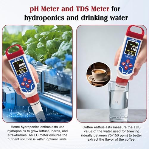5 in 1 pH Meter for Water TDS EC Salinity Tester for Salt Water Pool - Image 6