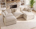111.5" Modular Sectional Sofa, U Shaped Cloud Couch by VEPXXP