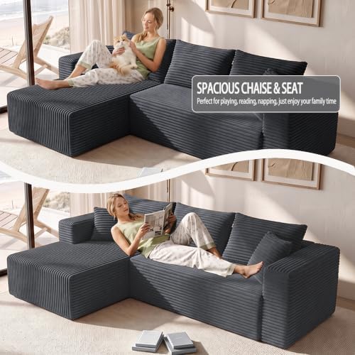 93" L-Shaped Boneless Couch for Living room - Image 5
