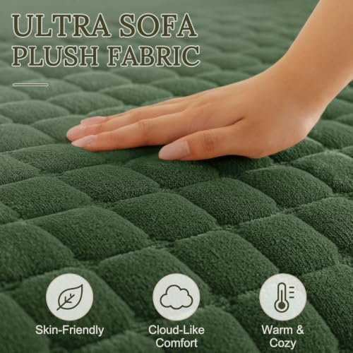 Smiry Velvet Couch Cover for Dogs, Non Slip Soft Sofa Protector for Pets - Image 4