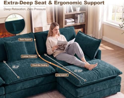 3 Piece Sofa Set, Deep Seat 3 Seater Sofa - Image 6