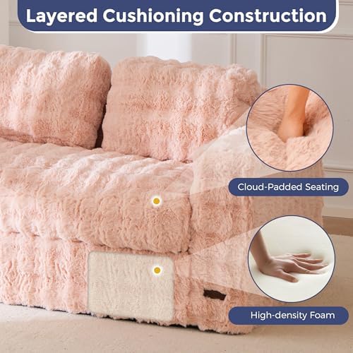 MAXYOYO Loveseat Sofa Couch, Upholstered Bean Bag Chair Cloud Seat - Image 6