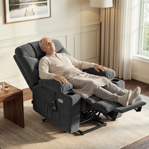 MCombo Power Lift Recliner for Elderly, Fabric 7283 - Image 5