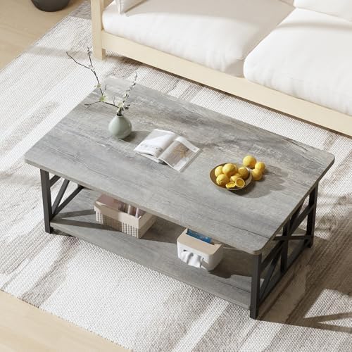 AWQM Gray Coffee Table for Living Room - Image 7
